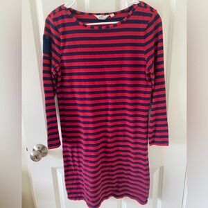 Vineyard Vines Red and Navy Striped Dress